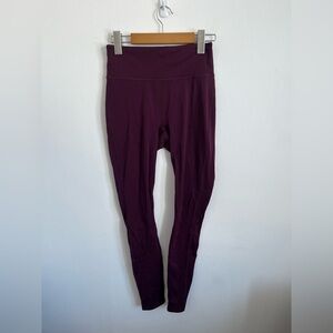Fabletics Burgundy Red Motion 365 High-Waisted 7/8 Leggings Pant Small